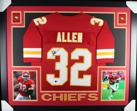 Marcus Allen framed autographed red jersey "Skyline Style"