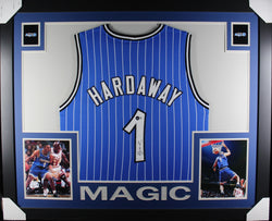 Penny Hardaway framed autographed blue jersey "Skyline Style"
