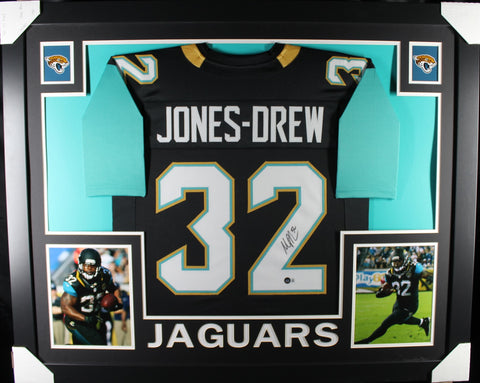 Maurice Jones-Drew framed autographed black jersey "Skyline Style"