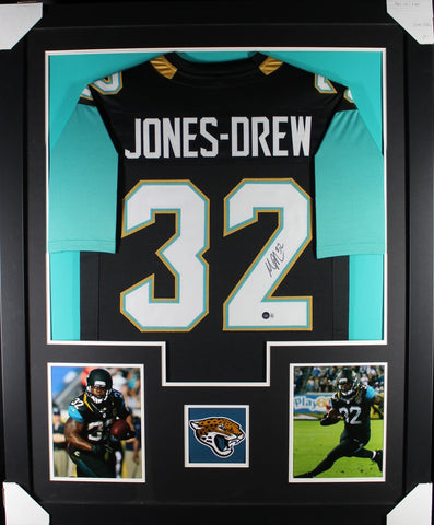 Maurice Jones-Drew framed autographed black jersey "Tower Style"