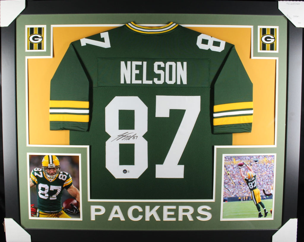 jordy nelson autographed football