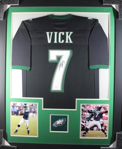 michael-vick-framed-autographed-black-jersey