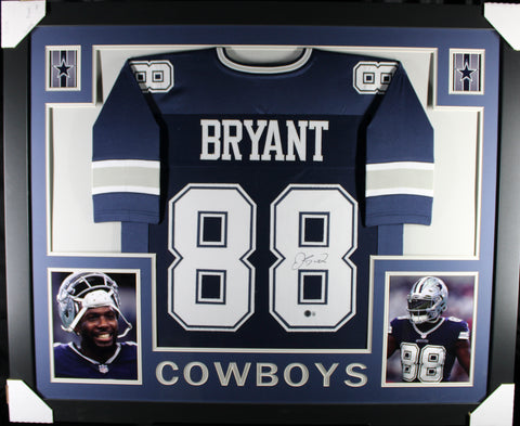 Dez Bryant framed autographed blue jersey "Skyline Style"