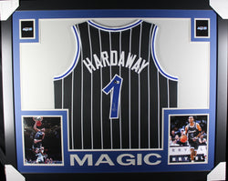 Penny Hardaway framed autographed black jersey