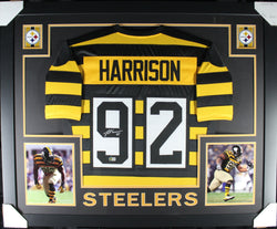 James Harrison framed autographed bumblebee jersey "Skyline Style"
