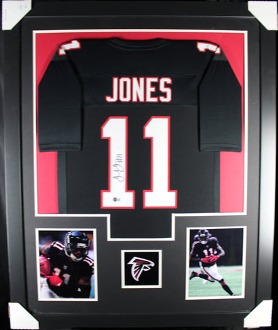 Julio Jones framed autographed black jersey "Tower Style"