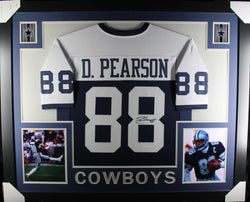 Drew Pearson framed autographed throwback jersey