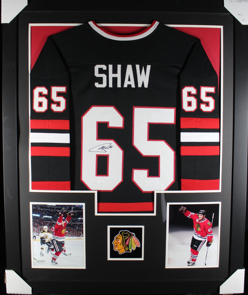 Andrew Shaw framed autographed black jersey "Tower Style"