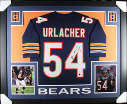 Brian Urlacher framed autographed blue jersey "Skyline Style"