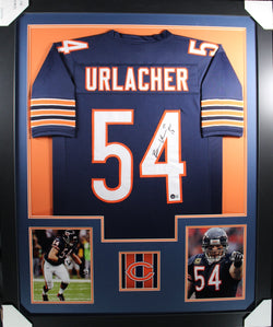 brian-urlacher-framed-autographed-blue-jersey