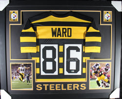 Hines Ward framed autographed bumblebee jersey "Skyline Style"