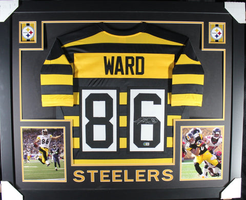 Hines Ward framed autographed bumblebee jersey "Skyline Style"