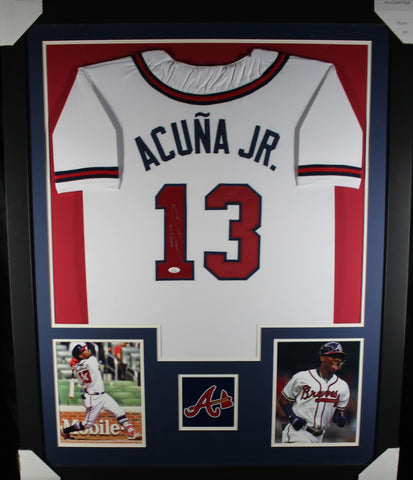 ronald acuna jr autographed jersey