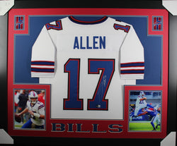 josh-allen-framed-autographed-white-jersey