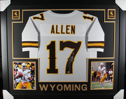 josh-allen-framed-autographed-college-white-jersey-1