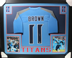 aj-brown-framed-autographed-light-blue-jersey