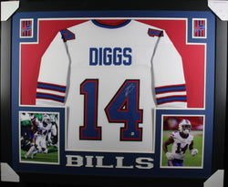 stefon-diggs-framed-autographed-white-jersey-1