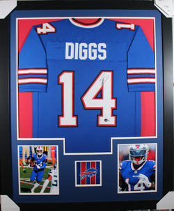 stefon-diggs-framed-autographed-blue-jersey