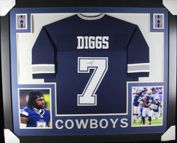trevon-diggs-framed-autographed-blue-jersey