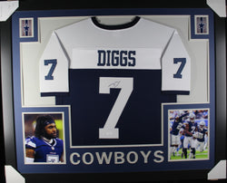 trevon-diggs-framed-autographed-throwback-jersey