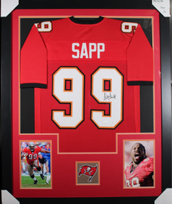 warren-sapp-framed-autographed-red-jersey