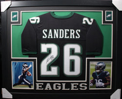 miles-sanders-framed-autographed-black-jersey-1