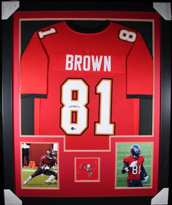 antonio-brown-framed-autographed-red-jersey