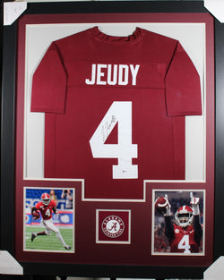 jerry-juedy-framed-autographed-crimson-jersey