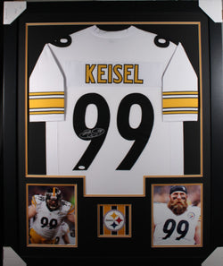 brett-keisel-framed-autographed-white-jersey-1