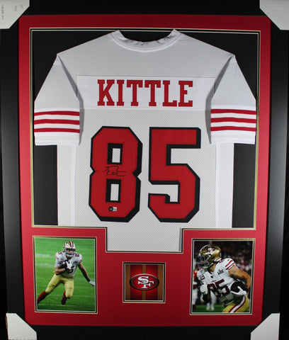george-kittle-framed-autographed-white-jersey-1 – Midwest Memorabilia