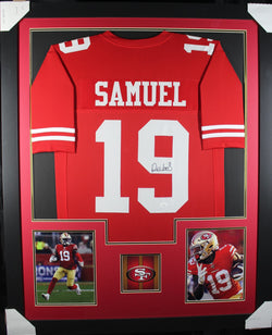 deebo-samuel-framed-autographed-red-jersey-1