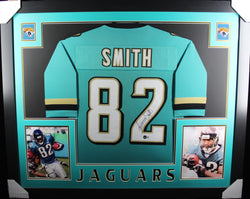 jimmy-smith-framed-autographed-teal-jersey