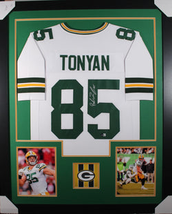 robert-tonyan-framed-autographed-white-jersey