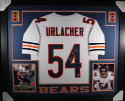 brian-urlacher-framed-autographed-white-jersey