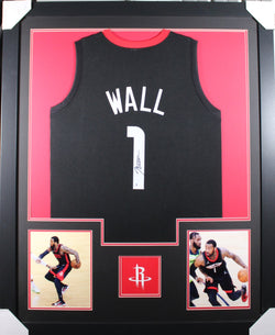 john-wall-framed-autographed-black-jersey