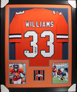 javonte-williams-framed-autographed-orange-jersey-1